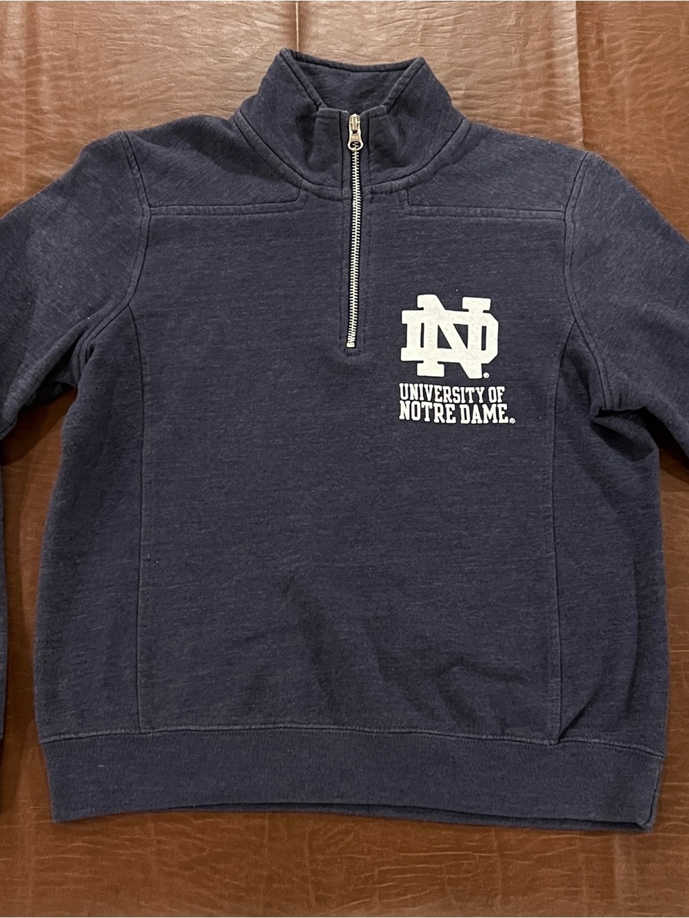 Notre Dame Men’s 1/4 Zip Pullover Sweater - Size Small